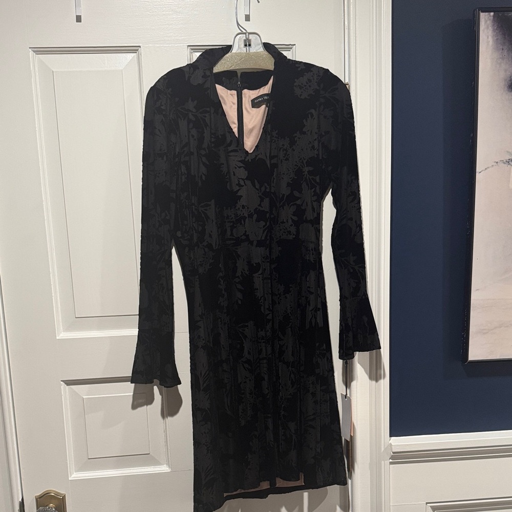 NWT Black Velvet Dress